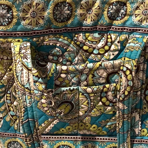 Vera Bradley Peacock Print Large Tote Bag - Picture 6 of 6